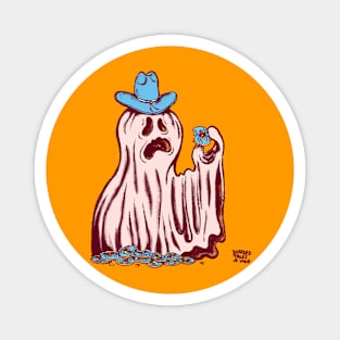 Monster Cookie Ghost Blue Magnet